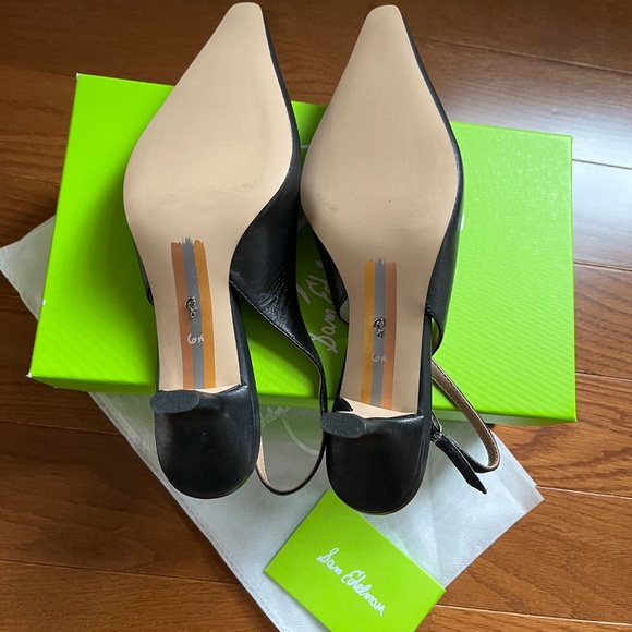 Sam Edelman black sling back dress shoe - Picture 2 of 4
